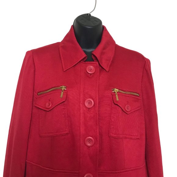 INC International Concepts Jubilant Peacoat Size Large Glamorous Red NWT - Picture 2 of 6